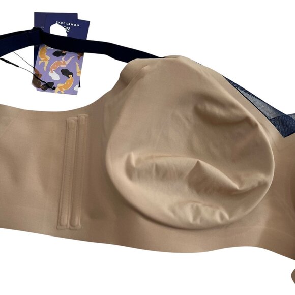 Honey‎ Love Crossover Bra Navy Size 1X 40 D-F Support Wireless Comfort - Picture 8 of 9